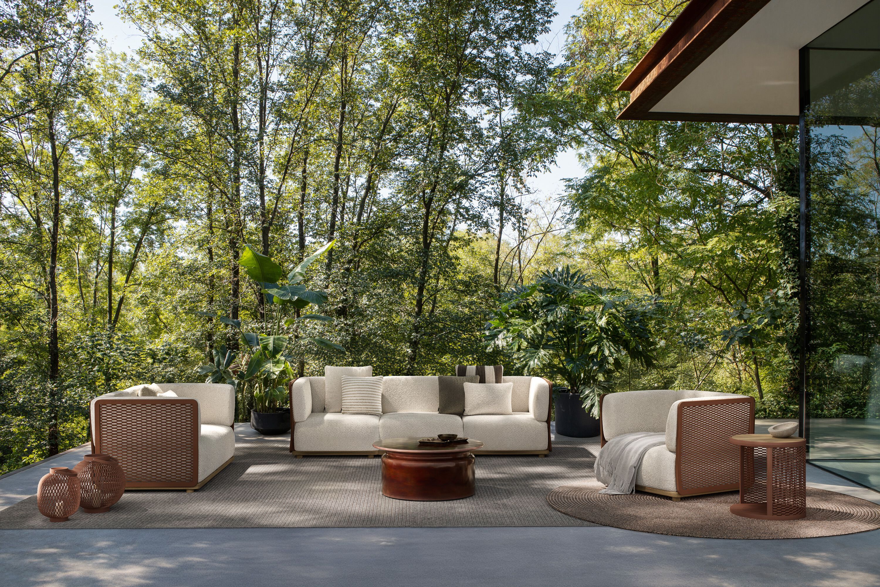 Угловое садовое кресло из ткани Atmosphera Switch ARCH-00007467 - Вид №1