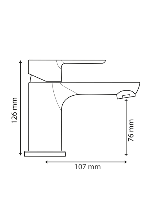 1381015 Смеситель Для Умывальника Тонкий Хром Hafa  Хромированный  - Вид №1