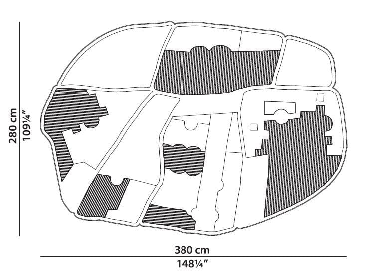 Овальный коврик из конопли Baxter ARAN ARCH-00012806 - Вид №15