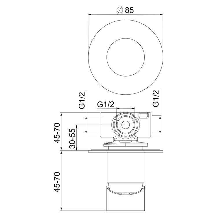 NB880101441 Смеситель для душа Webert One-B  - Вид №1