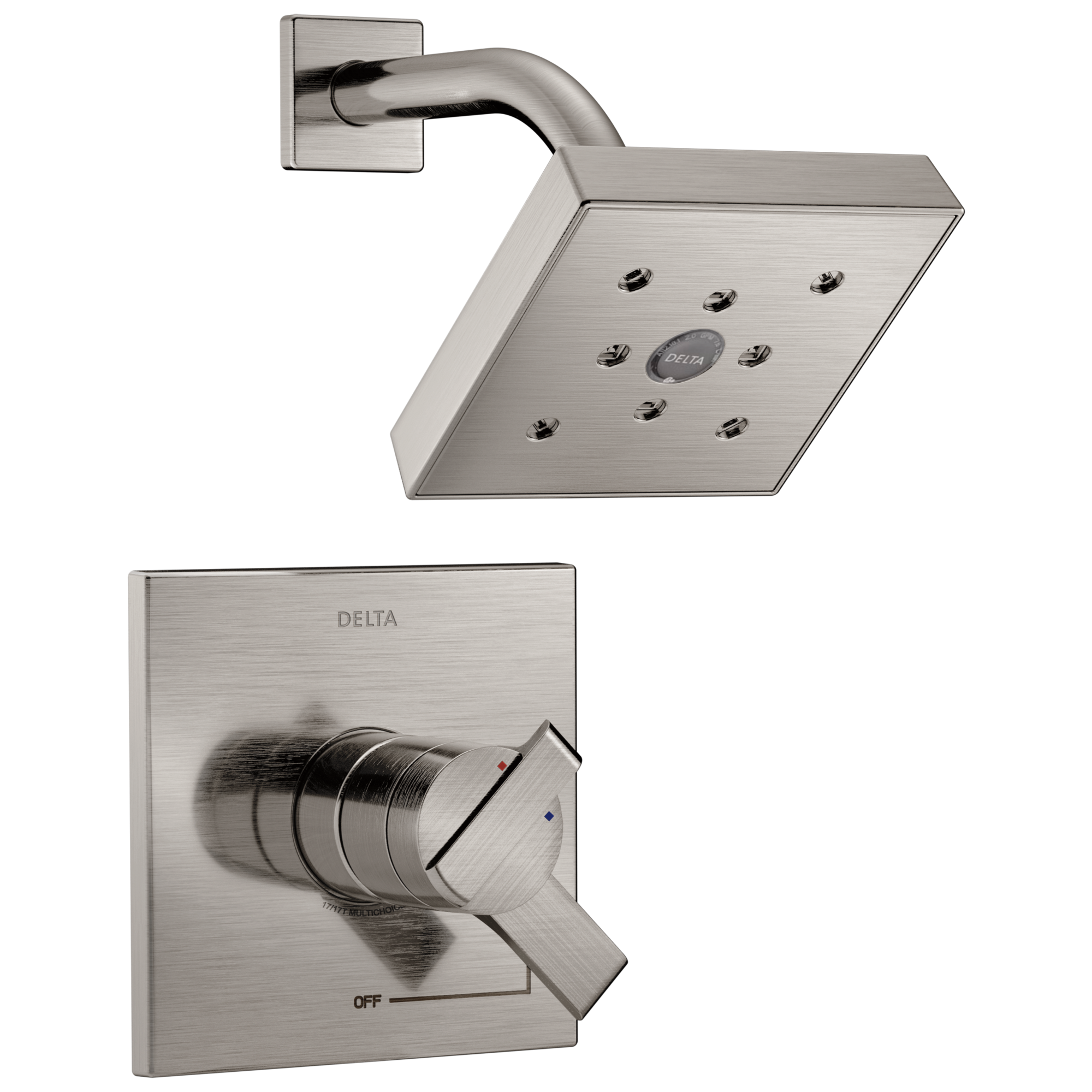 T17267-SS Накладка для душа Monitor® 17 серии H2Okinetic® Delta Faucet Ara Нержавеющая сталь
