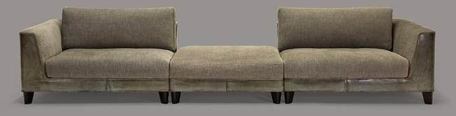 Borzalino Модульный диван из кожи и ткани sun-id-1423639 - Вид №1