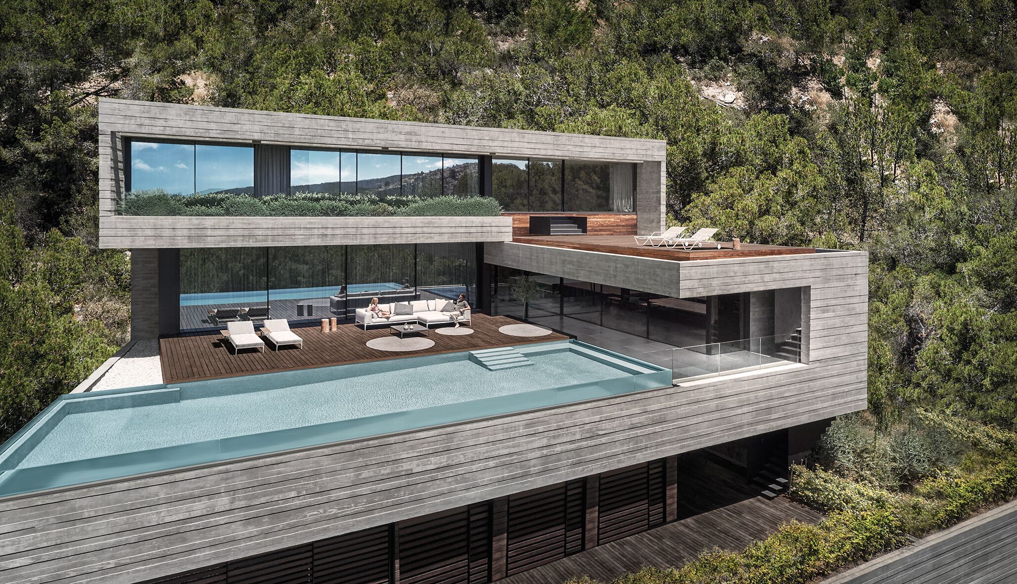 Тканевый модульный садовый диван Gloster сетка ARCH-00132626 - Вид №13