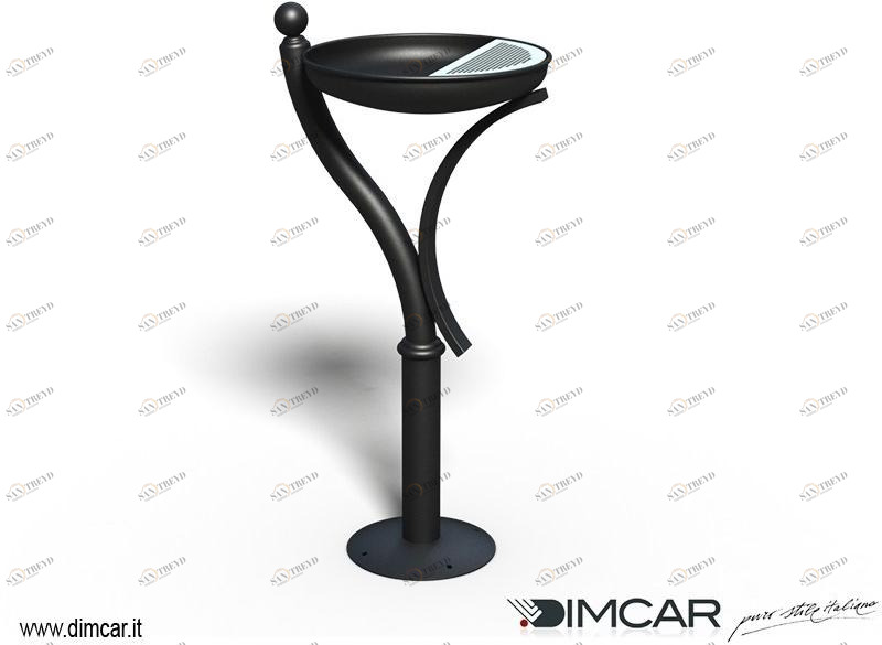 DIMCAR Стальная пепельница для общественных мест Elite 410