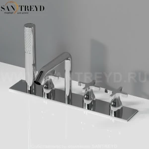 Напольный смеситель AMEM326S MEMORY для ванны хромированный