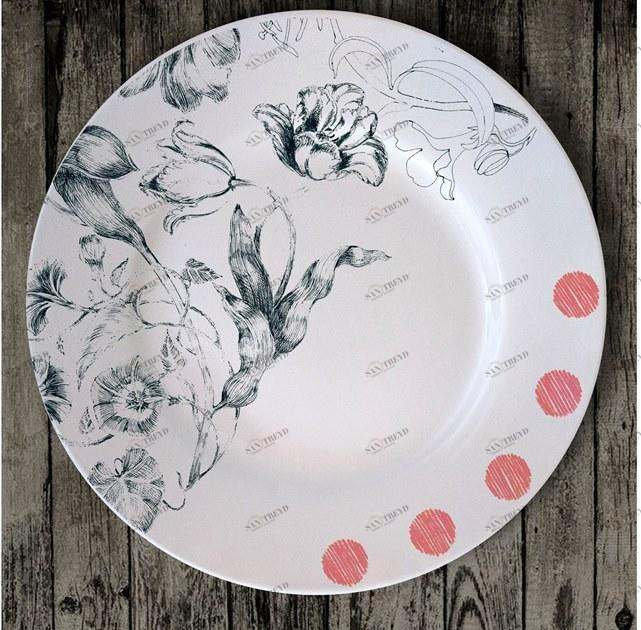 Francesca Colombo Фарфоровая тарелка Marie antoniette 2020 sun-id-1370382