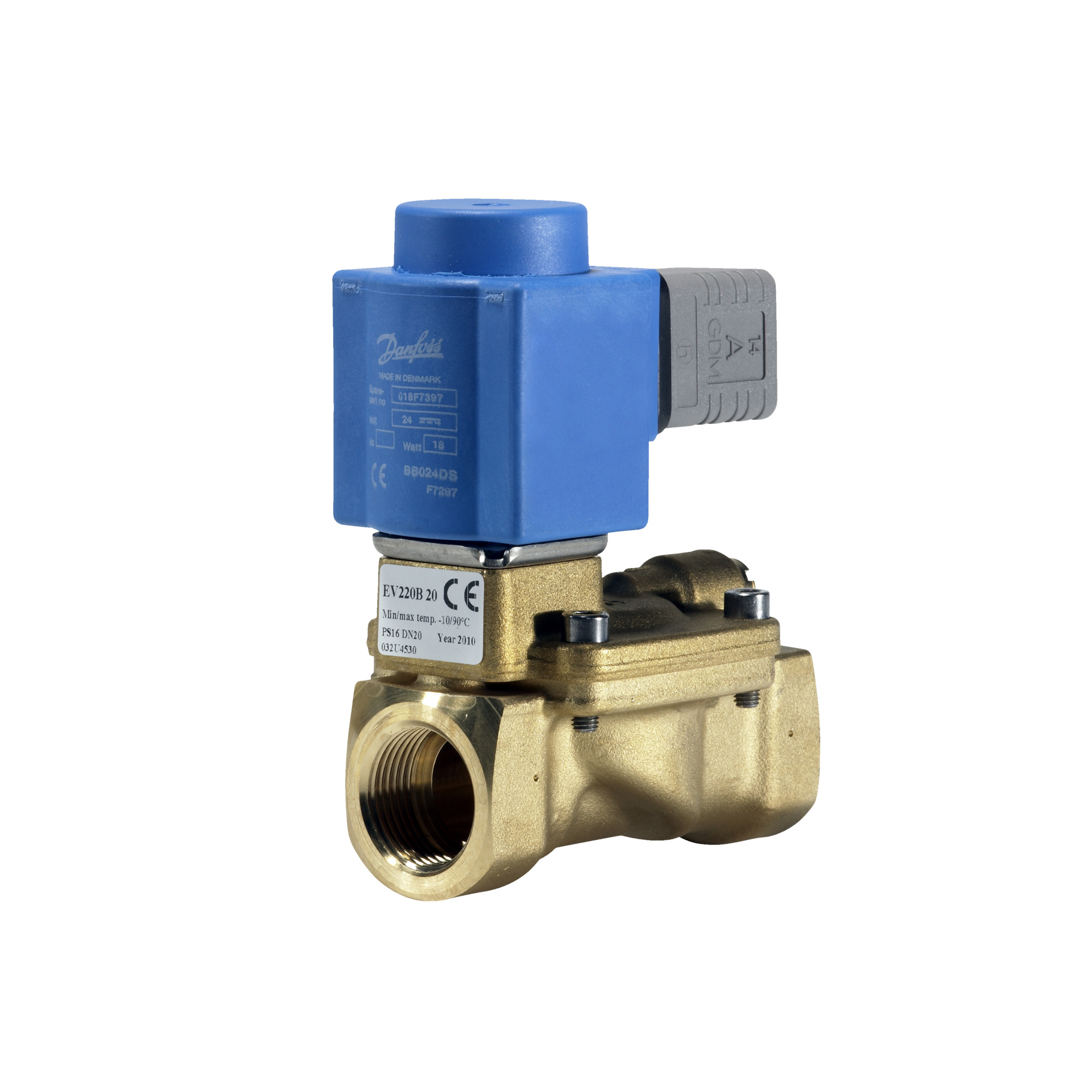 Danfoss EV220B — двухходовые электромагнитные клапаны для общей промышленности Клапан электромагнитный EV220B 032U1252  - Вид №33