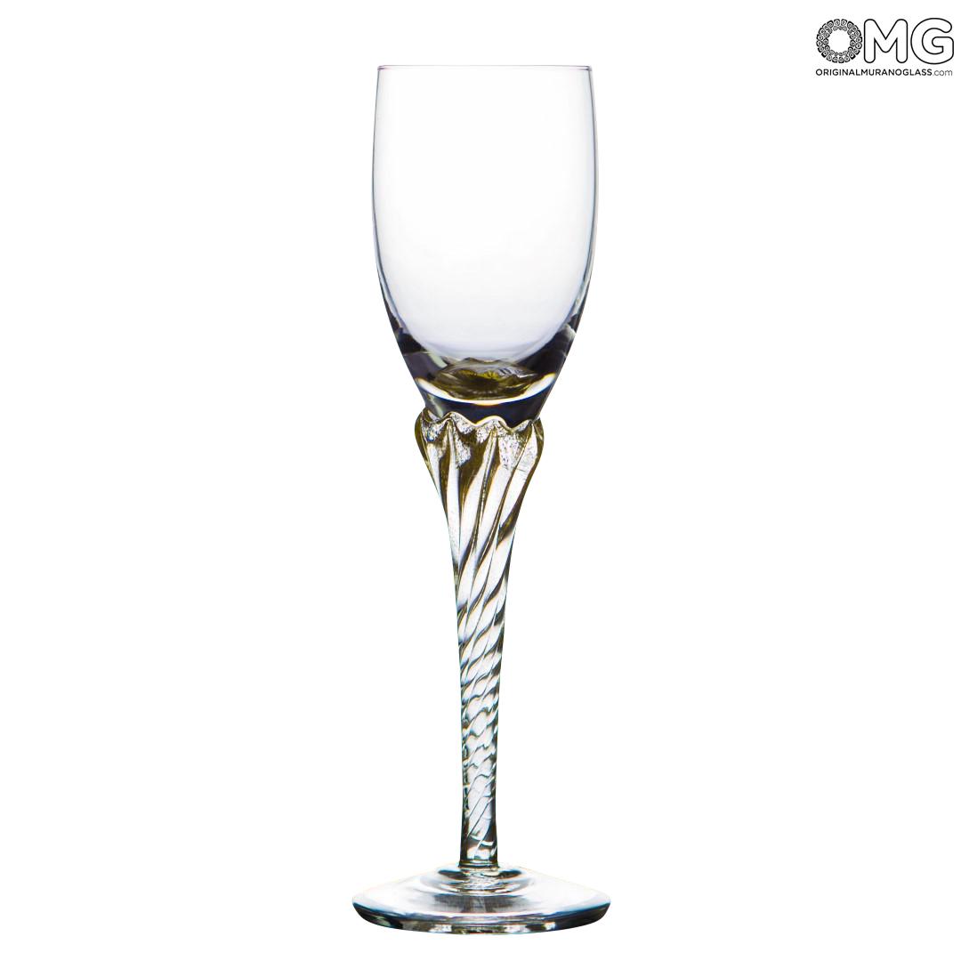 2704 ORIGINALMURANOGLASS Бокал-флюте из прозрачного стекла - Original Murano Glass OMG  см  - Вид №1