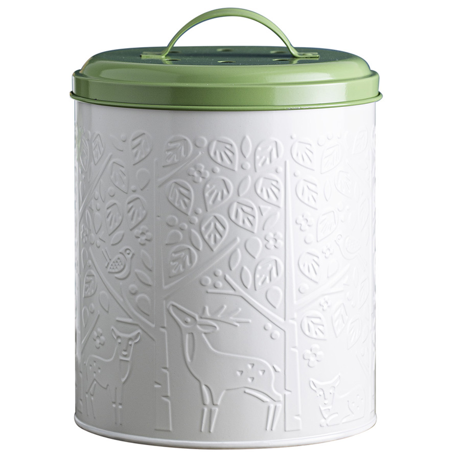 2002.213 Контейнер для пищевых отходов in the forest, 2,5 л, бело-зеленый Mason Cash 