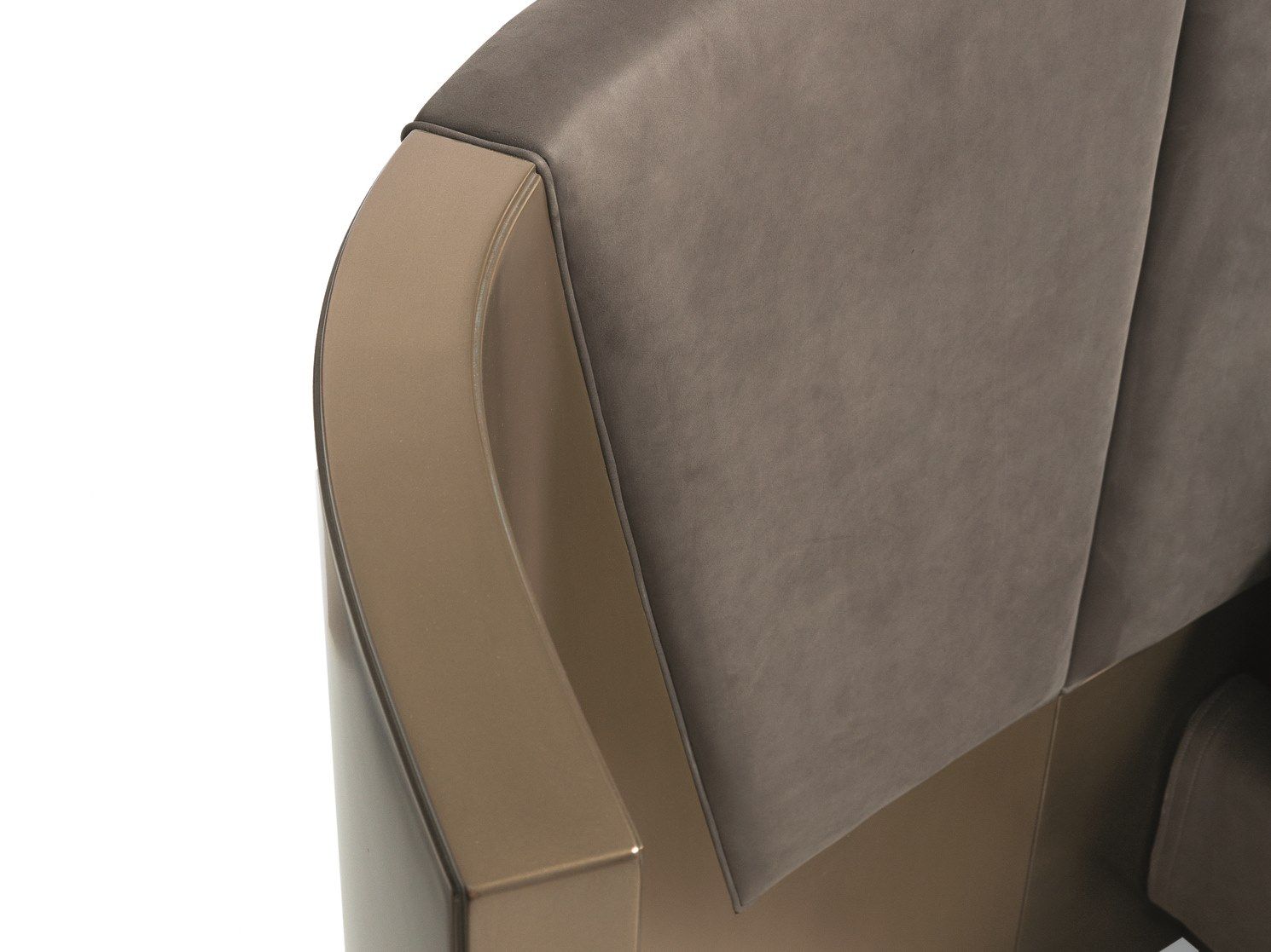 Кожаная двуспальная кровать с мягким изголовьем Shake ARCH-00137430 - Вид №1