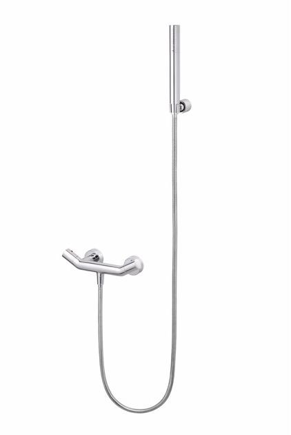 JUSTIME Смеситель для душа, однорычажный, из хромированной латуни, с ручным душем Yes 6875-93-81cp - Вид №1