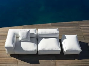 GART 2-х местный модульный садовый диван из ткани Mediterraneo