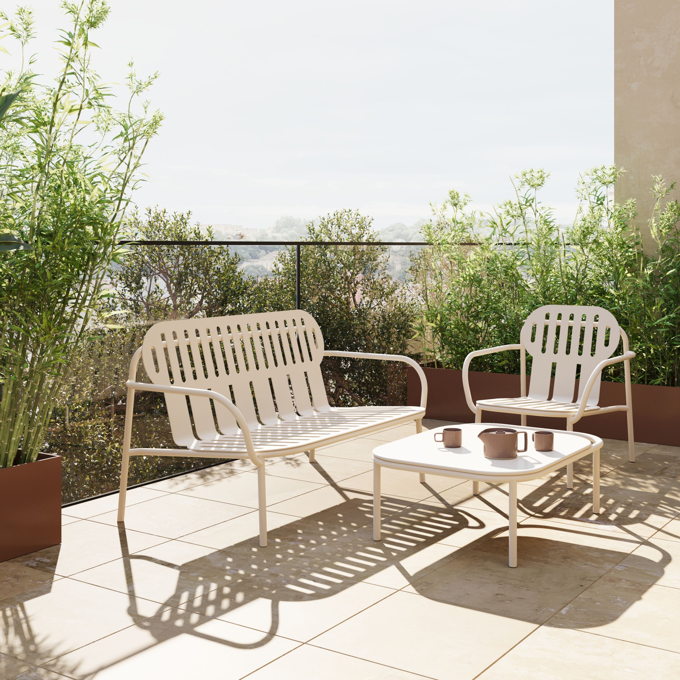 Прямоугольный садовый столик из переработанного алюминия и пластика Joyf пустыня ARCH-00078292 - Вид №4