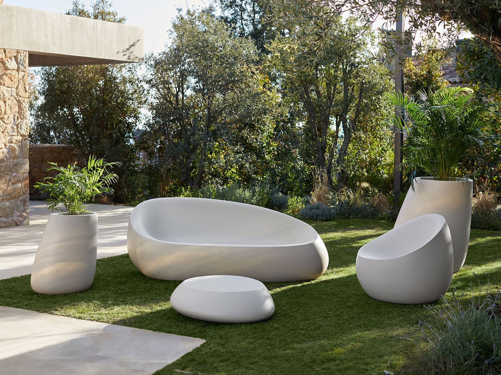 Полиэтиленовый садовый диван Vondom Stone ARCH-00104762 - Вид №3