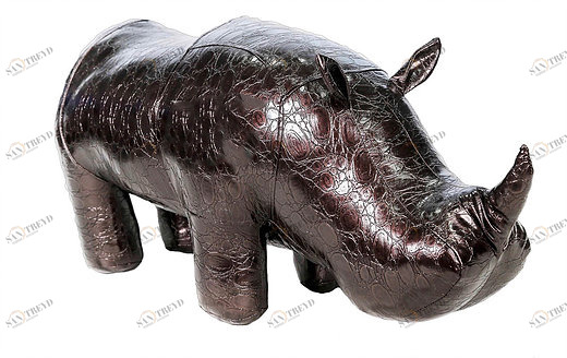 Пуф "Носорог" мини темный металл EUROSON ЖИВОТНЫЕ 126086 -