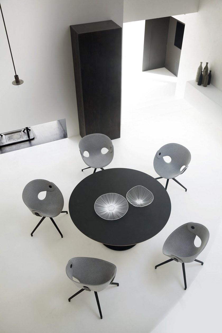 Tonon Стул с подлокотниками из кожи или ткани с паучьими ножками [email protected] 923.81 - Вид №5