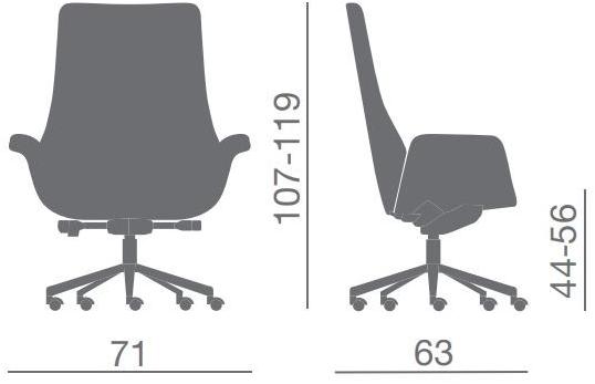 Kastel Откидывающийся офисный стул Kriteria sun-id-1413457 - Вид №7