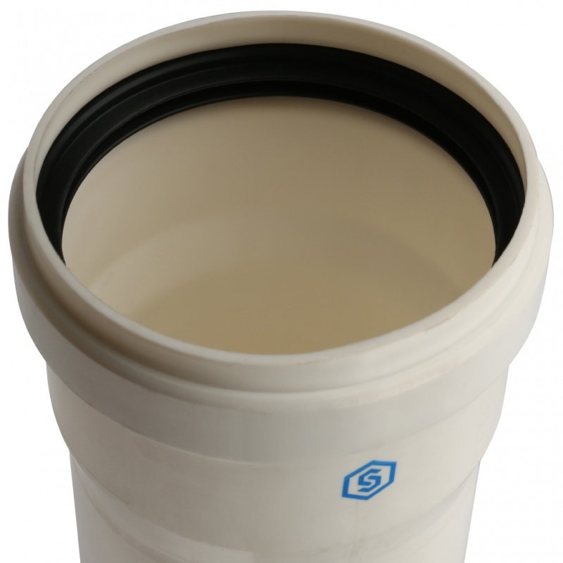 Труба дымохода STOUT DN80 L 1000мм для конденсационных котлов SCA8080001000 - Вид №1