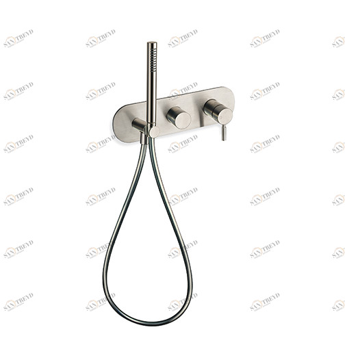 CRIPX603 Внешние части смесителя для ванны и душа для CRICS100 (правая сторона) - CRICS101 (левая сторона) с переключателем на 3 выхода, ручным душем с защитой от известкового налета, гибким шлангом LONG LIFE Cristina Rubinetterie 