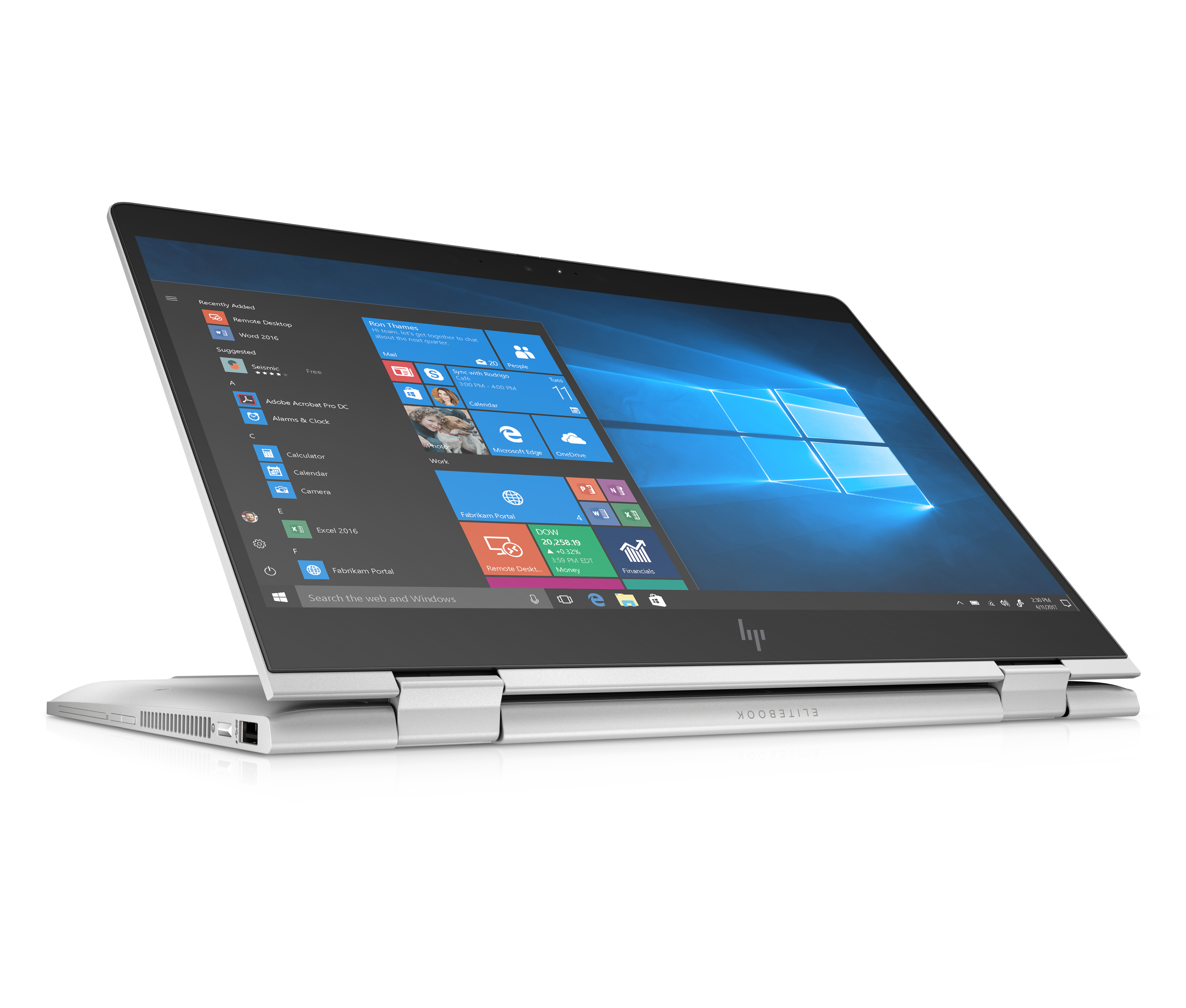 6XD36EA#ACB elitebook x360 830 g6 13.3"(1920x1080)/touch/intel core i7 8565u(1.8ghz)/8192mb/512ssdgb/nodvd/int:intel hd graphics 620/53whr/war 3y/1.35kg/silver/w10pro + 1000 nit sure view HP Santreyd  - Вид №3