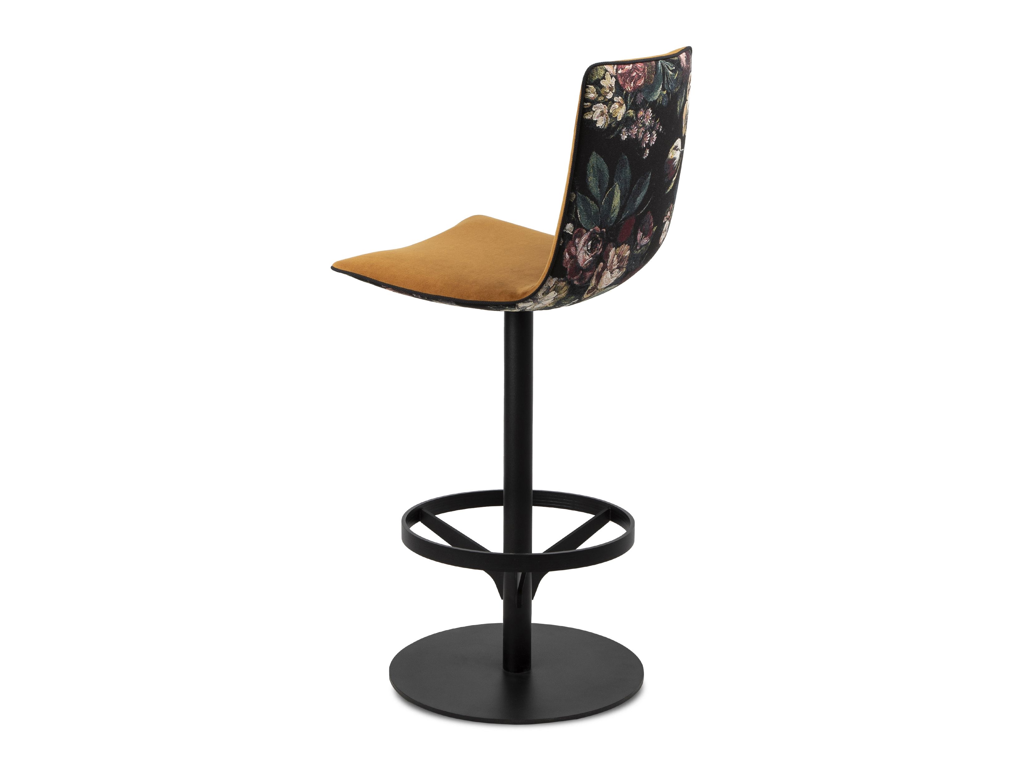 Высокий тканевый поворотный стул с подставкой для ног Freifrau Amelie ARCH-00010893 - Вид №1