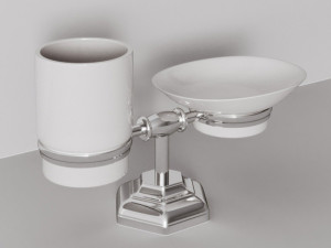Керамическая мыльница / держатель зубной щетки