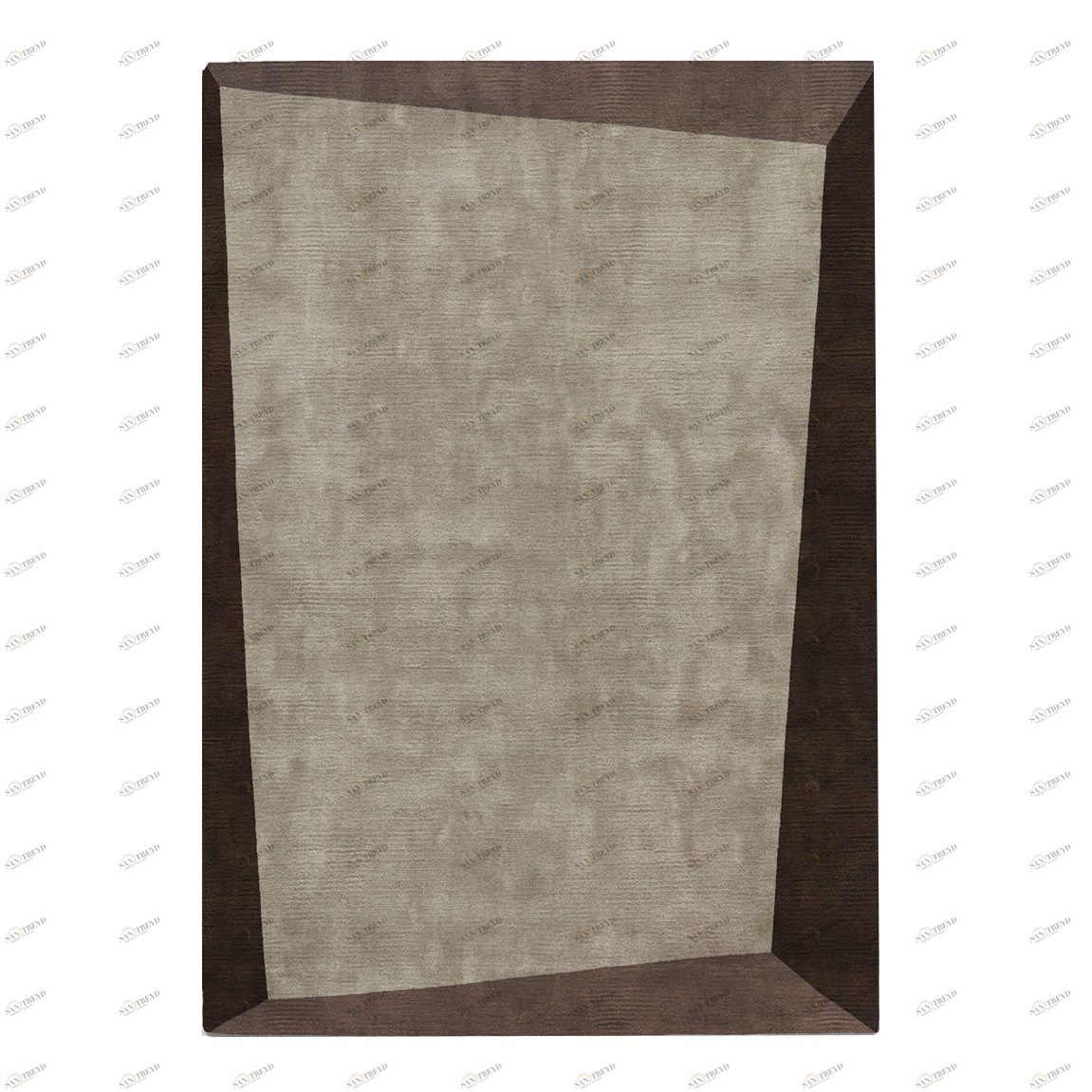 Ковер Dipped Frame Dark Bege 240x340 бежевый RUGBERRY ДИЗАЙНЕРСКИЕ, DIPPED FRAME 326054 Бежевый;коричневый 