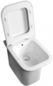 PRBIT0000000 Приставной унитаз напольный Белый Azzurra Ceramica Prua Италия