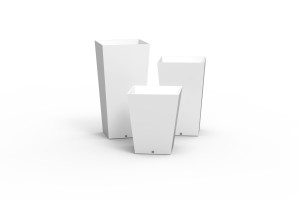 Квадратный садовый горшок из стекловолокна