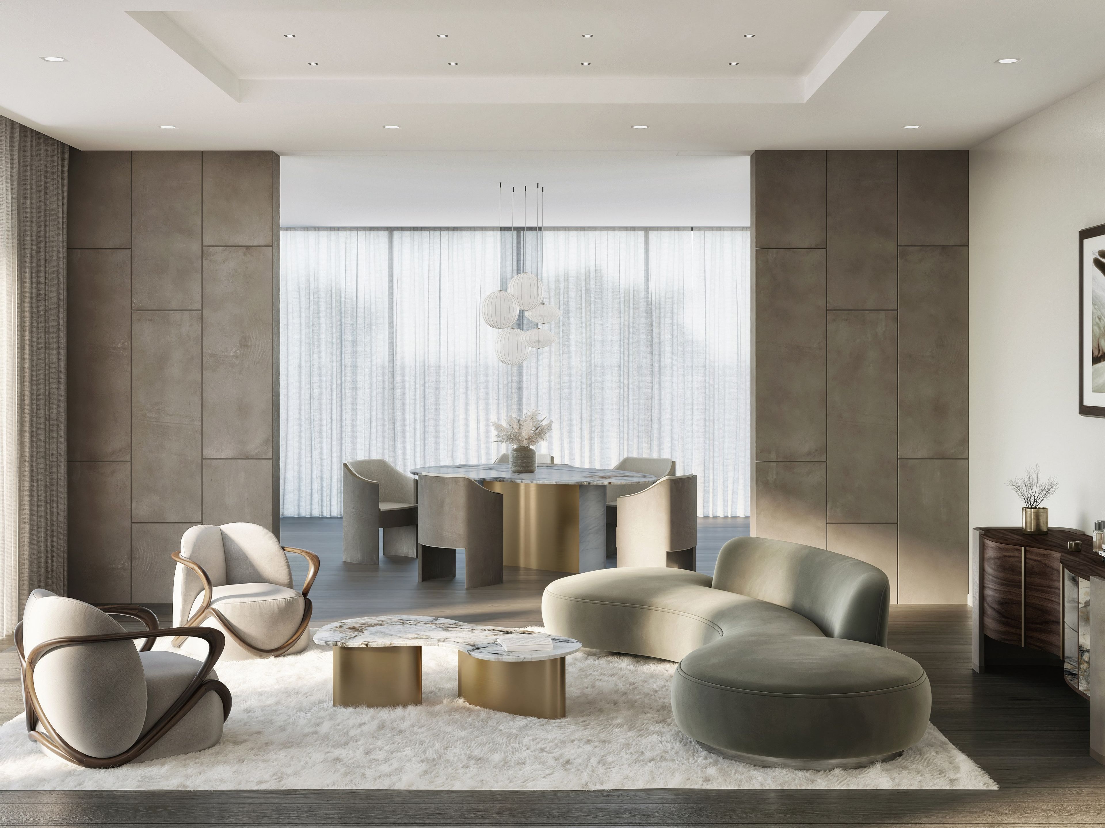 Обеденный стол из натурального камня Davani Vitality ARCH-00063633 - Вид №2