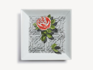 Квадратная фарфоровая тарелка