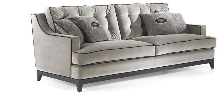 Gianfranco Ferré Home 3-х местный бархатный диван Clark Cl2.211.a - Вид №2