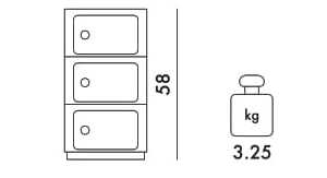 Мобильный биополимерный модульный контейнер Kartell секционные ARCH-00045422 - Вид №17