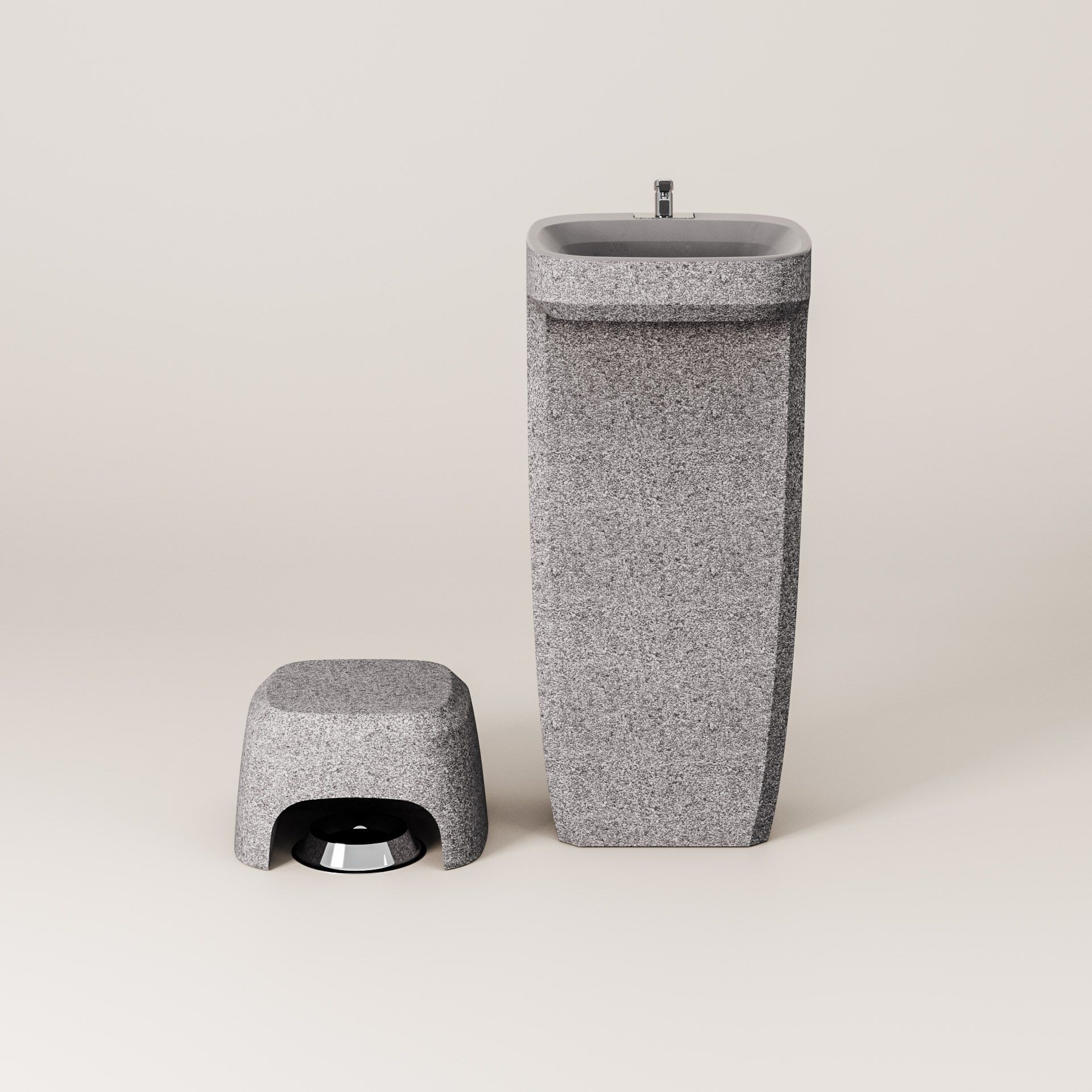 Бетонный пол фонтан Kremen ARCH-00068100 - Вид №26