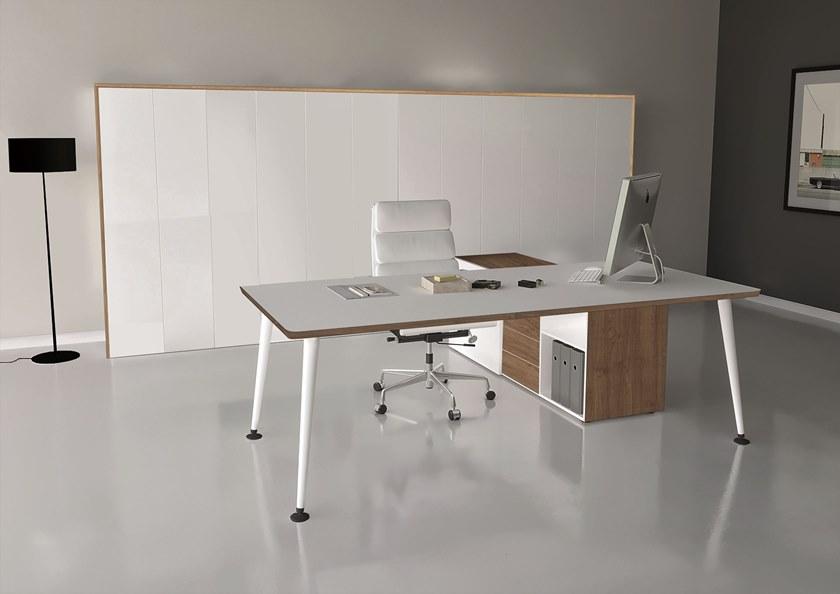 Elitable Стол из лакированного дерева со встроенной полкой Joy sun-id-1475229 - Вид №2