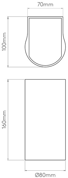 Astro Lighting Уличный светодиодный бра из бетона Dunbar 1384020  - Вид №2