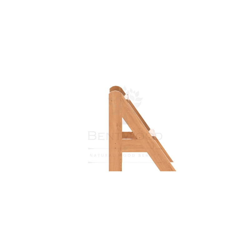 2037 Лесенка для купели 2 ступени из дуба натуральная Alyarus  - Вид №2