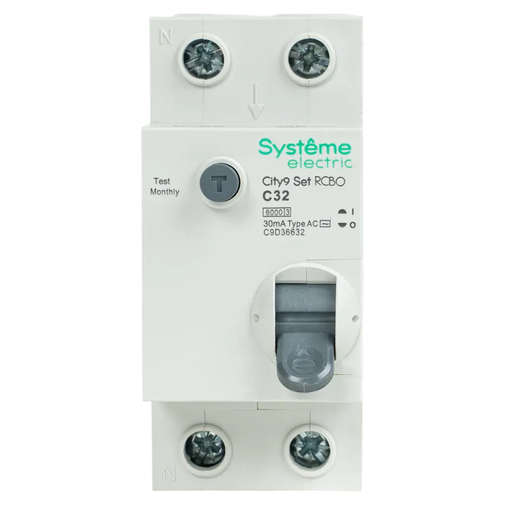 Дифференциальный автомат SYSTEME ELECTRIC City9 Set 32А с защитой от утечек 89412733 STLM-1583155 - Вид №2