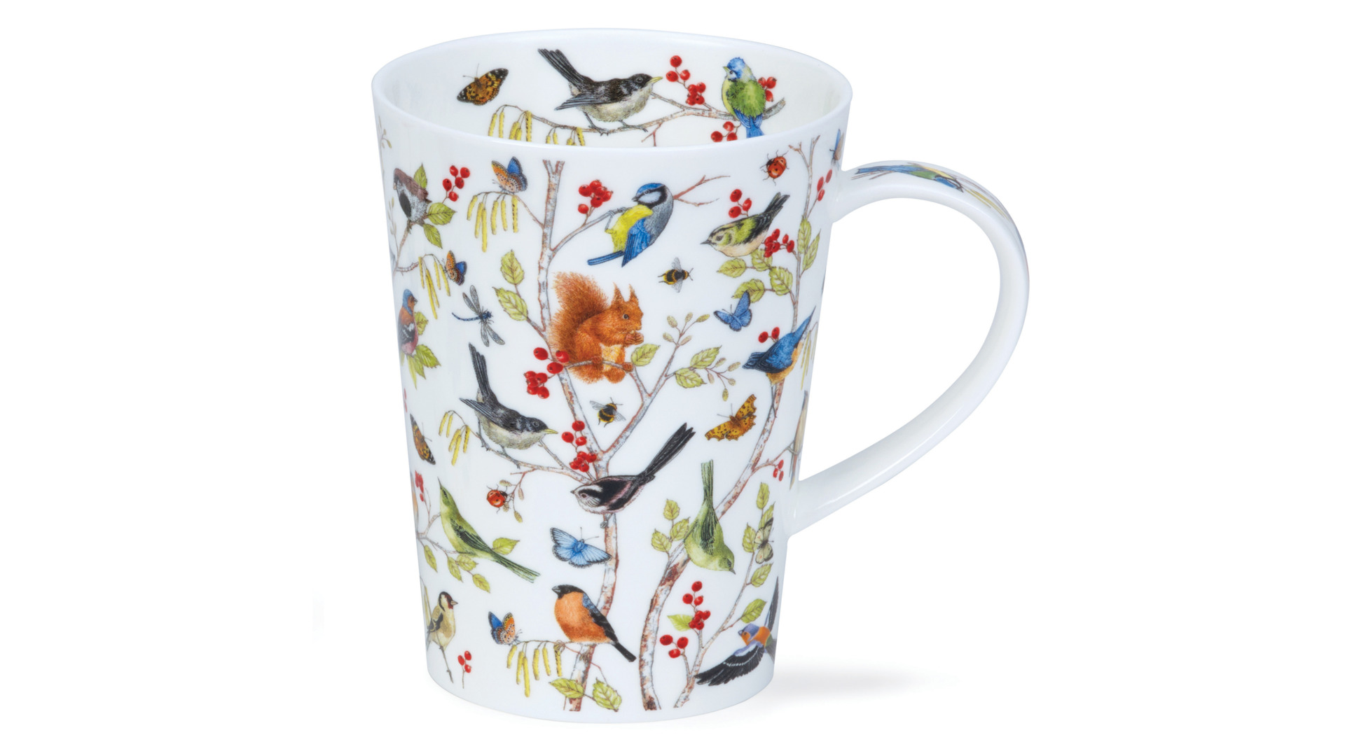 10643502 Dunoon Кружка с ситечком и крышкой Dunoon "Шетлэнд.Тайный лес" 440мл Фарфор костяной  - Вид №2