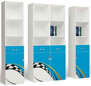 Стеллаж узкий ABC-KING La-Man, (левый голубой