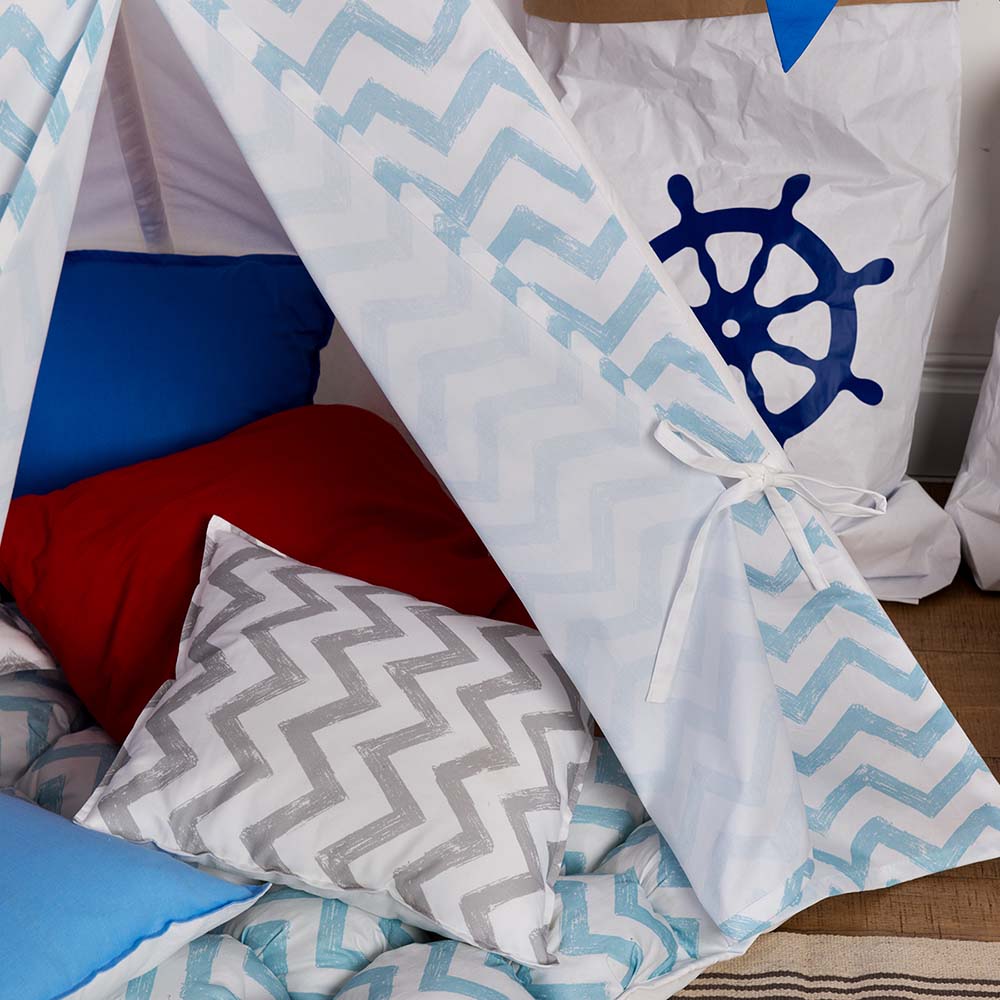 Коврик бомбон игровой Blue Zigzag VAMVIGVAM BLUE ZIGZAG 281567 Голубой Santreyd  - Вид №2