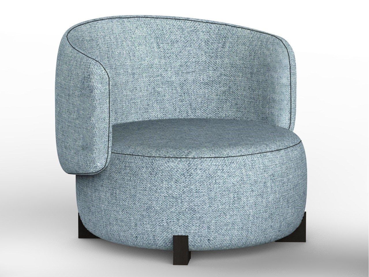 Бархатное вращающееся кресло с подлокотниками Piet Boon Джейн ARCH-00093700 - Вид №7