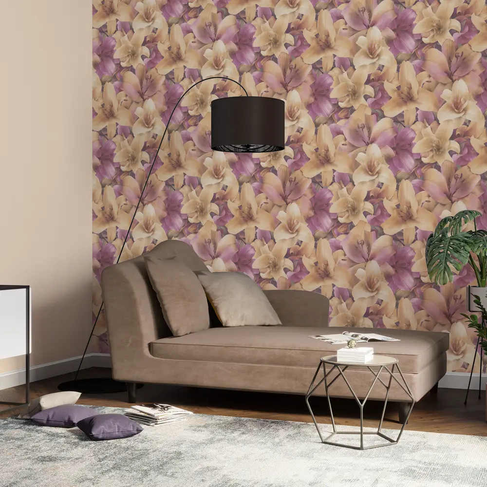 Обои флизелиновые Lilium фиолетовые 1.06 м PP71461-35 82912558 STLM-2194404 Santreyd - Вид №3