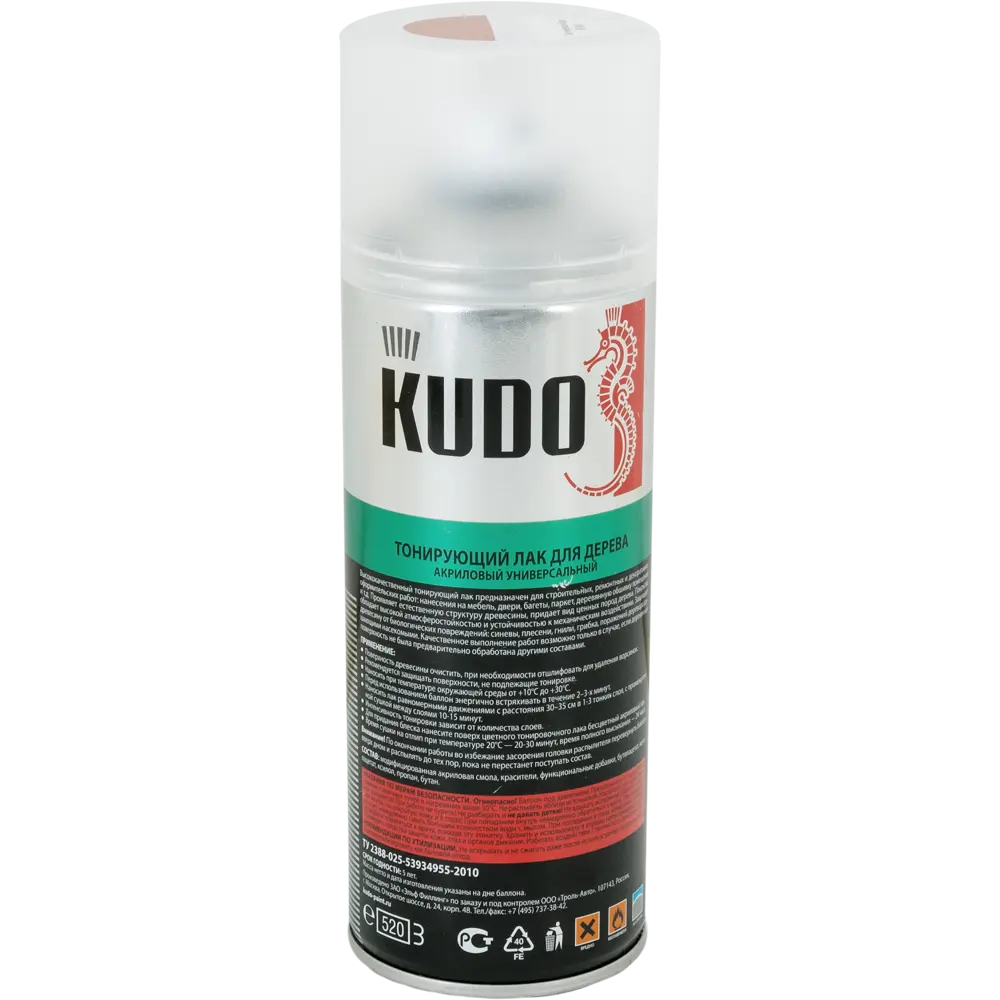 Лак тонирующий для дерева Kudo акриловый цвет орех 520 мл 82709835 STLM-2014316  - Вид №1