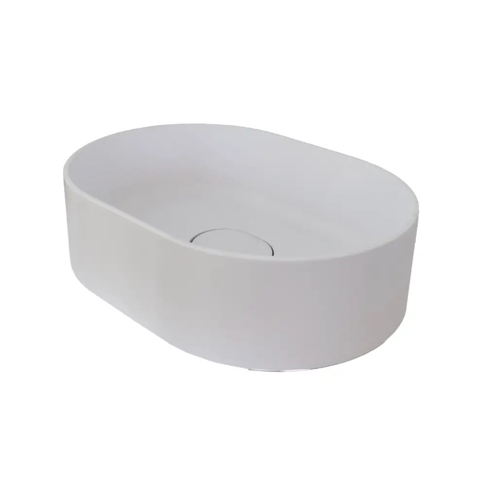 Santreyd Oval BM — элегантная накладная раковина из литьевого мрамора 86238962 Mira STLM-0067265