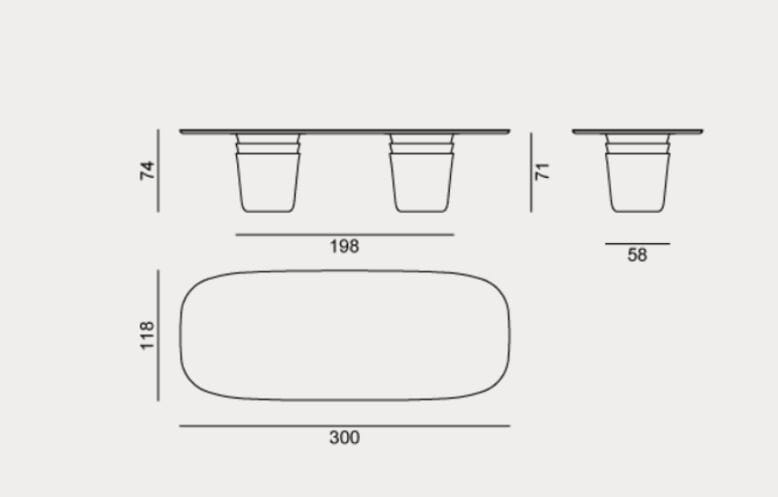 Глиняный садовый стол Gervasoni Gervasoni Outdoor ARCH-00122302 - Вид №2