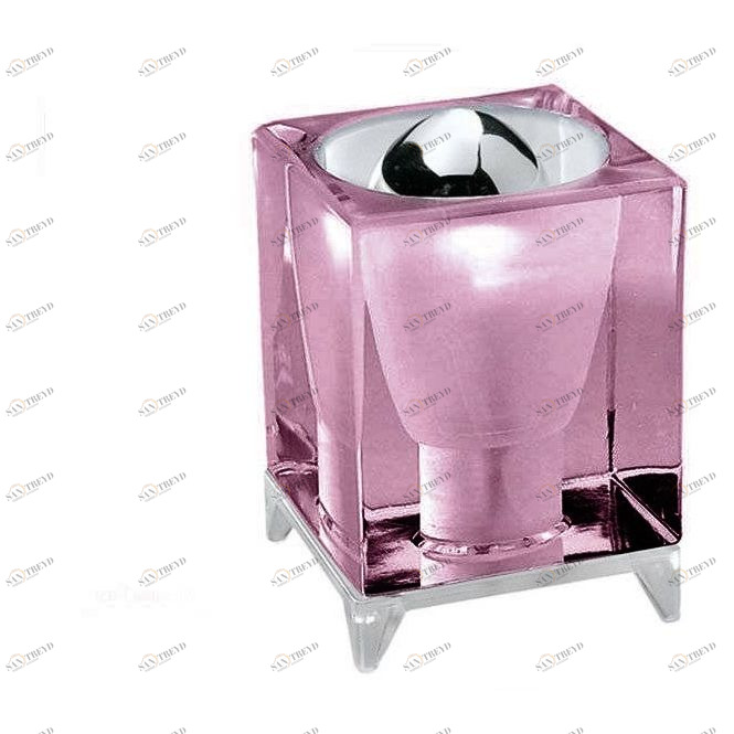 Настольная лампа 10х8 см розовая Rosso FABBIAN  00-3882425 Розовый 