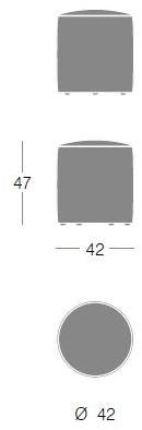 Segis Пуф из мягкой кожи Agorà Agora sun-id-1418490 - Вид №8