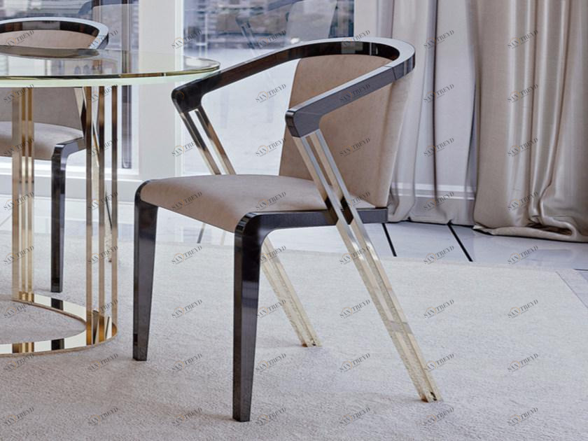 Bizzotto Мягкое кожаное кресло с подлокотниками Symphony - infinity sun-id-1475858