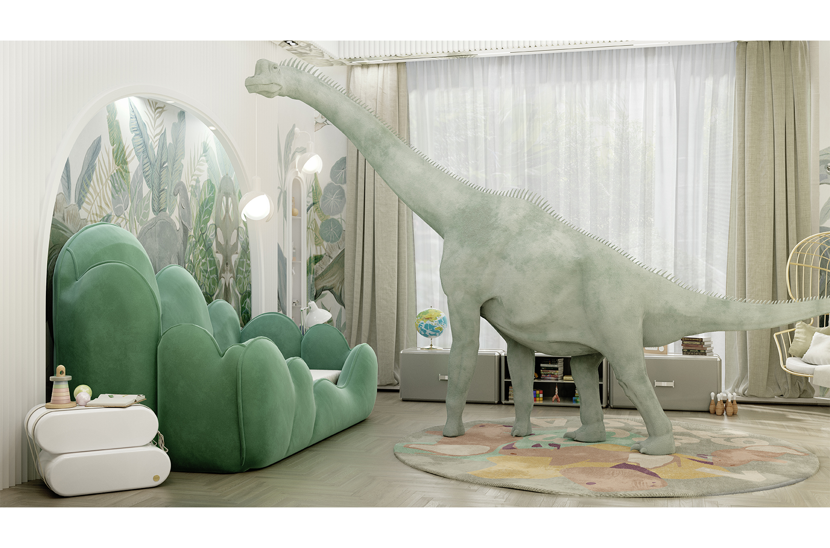 CIST30 ТВ тумба в детскую Sky TV Circu  - Вид №17